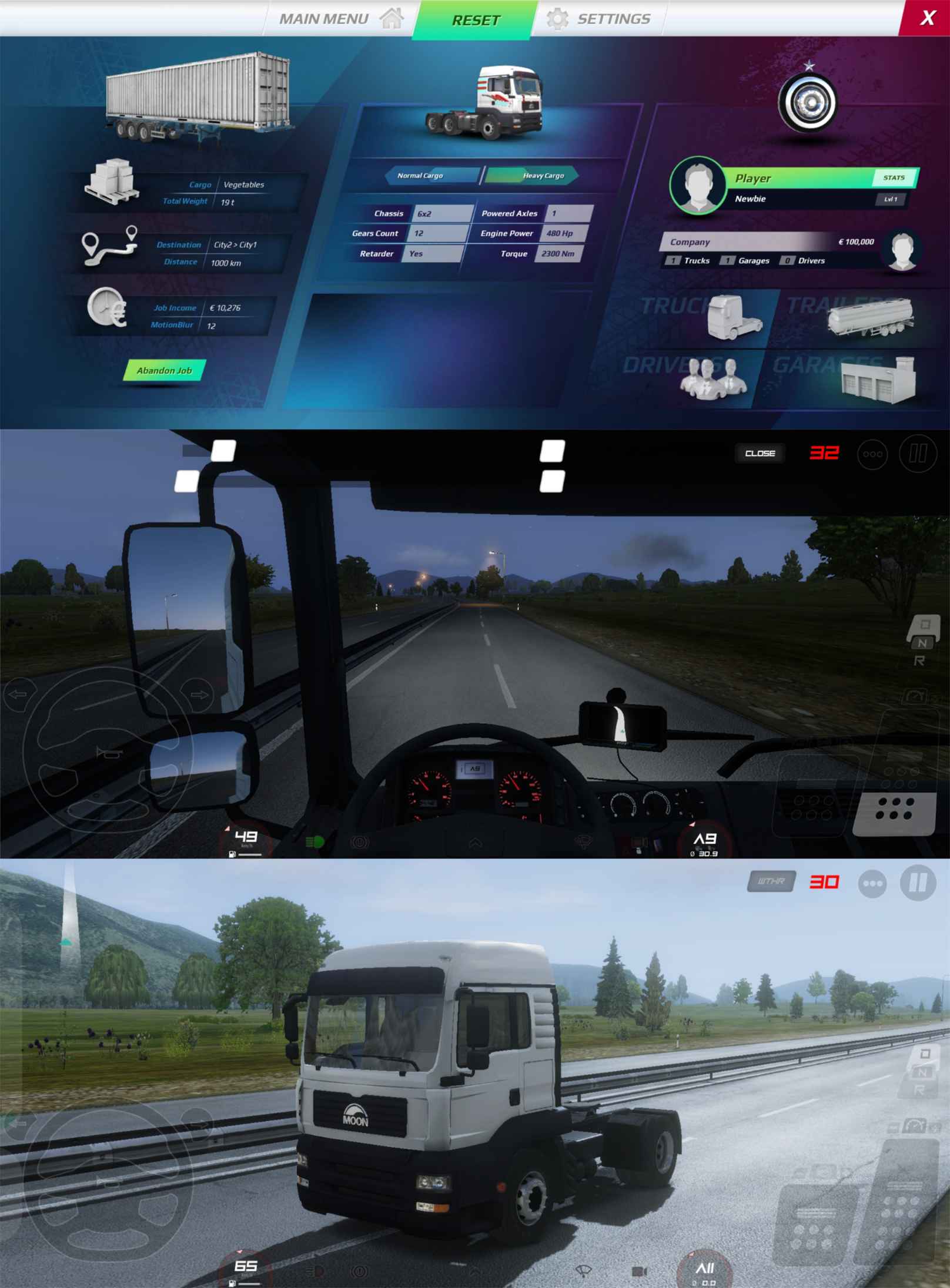 卡车驾驶游戏 欧洲卡车模拟3_泽客资源网